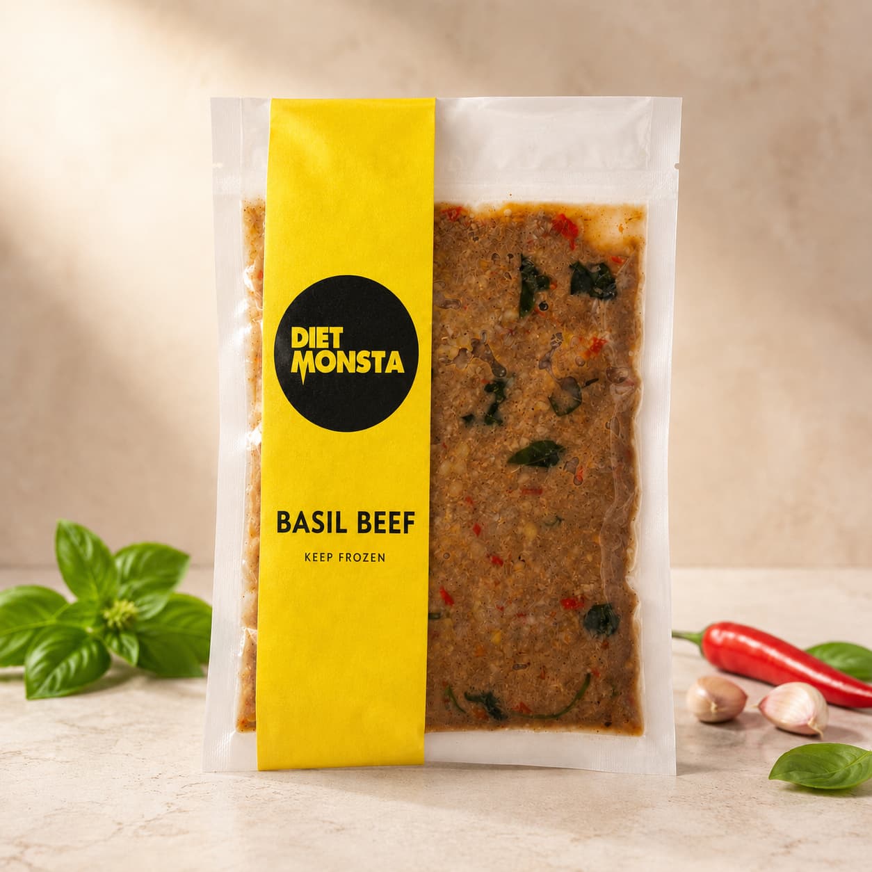 Basil Minced Beef — 120g