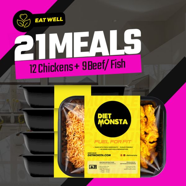 21 Meals Eat Well (12 Chickens, 9 Beef/Fish)