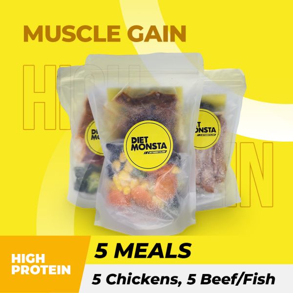 5 Meals Muscle Gain (3 Chickens, 2 Beef/Fish)