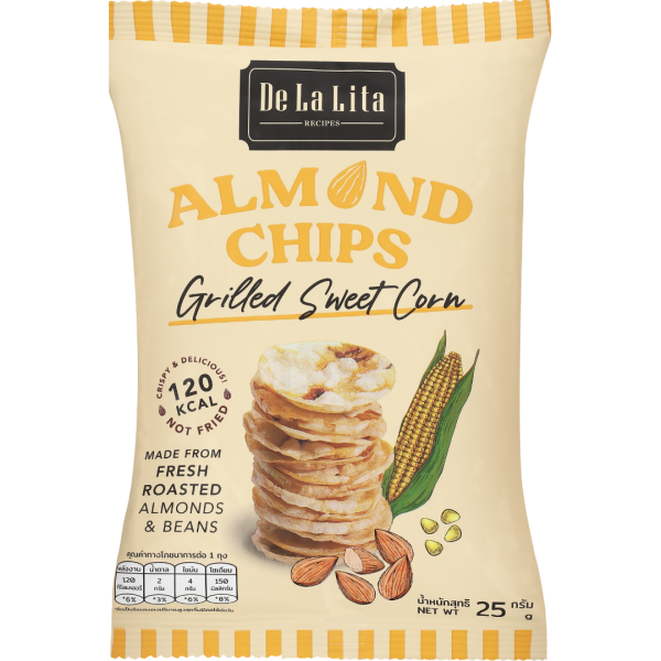 De La Lita - Almond Chips Grilled Sweet Corn 25g