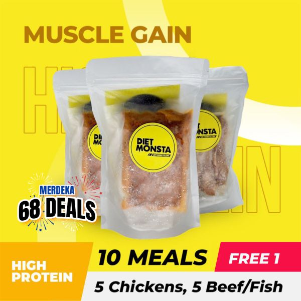10+1 Meals Muscle Gain ( 6 Chickens, 5 Beef/Fish )