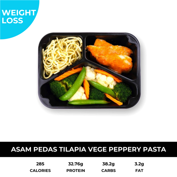 Asam Pedas Tilapia Vege with Pasta