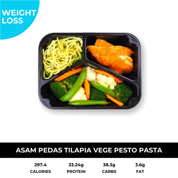 Asam Pedas Tilapia Vege with Pasta