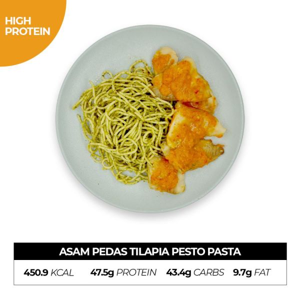 Asam Pedas Tilapia Pesto Pasta