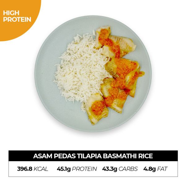 Asam Pedas Tilapia Basmathi Rice