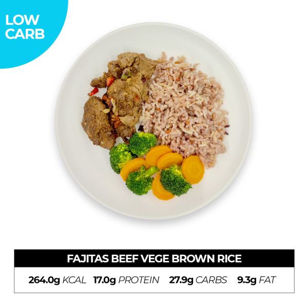 Fajitas Beef Vege Brown Rice