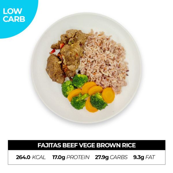 Fajitas Beef Vege Brown Rice