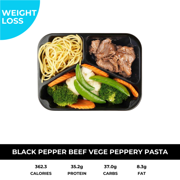 Black Pepper Beef Vege with Pasta