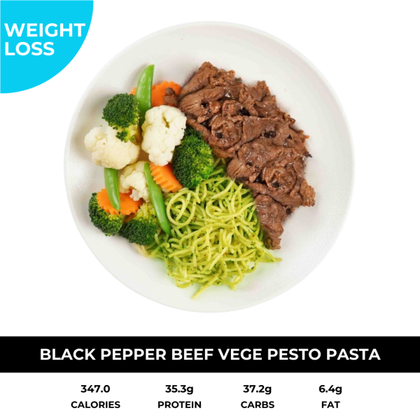 Black Pepper Beef Vege with Pasta