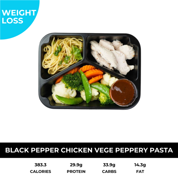 Black Pepper Chicken Vege with Pasta