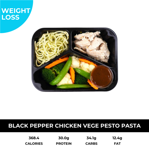 Black Pepper Chicken Vege with Pasta