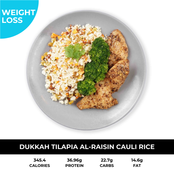 Dukkah Tilapia with Cauli Rice