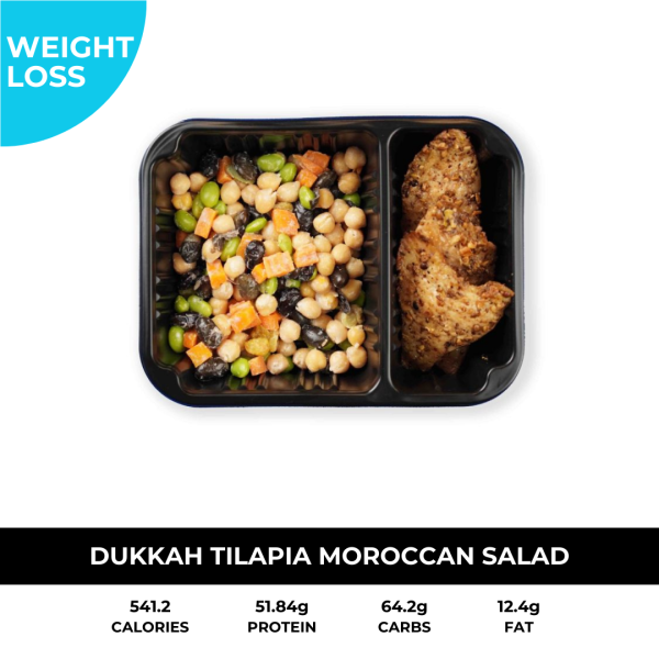 Dukkah Tilapia with Vege / Salad