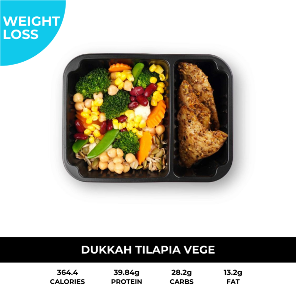 Dukkah Tilapia with Vege / Salad