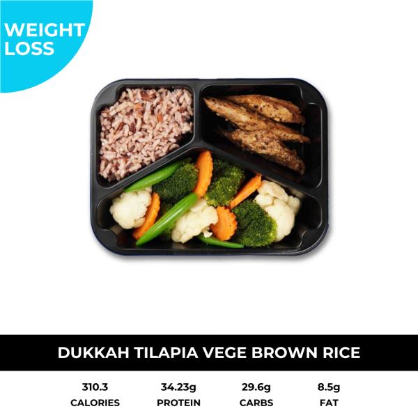 Dukkah Tilapia Vege Brown Rice