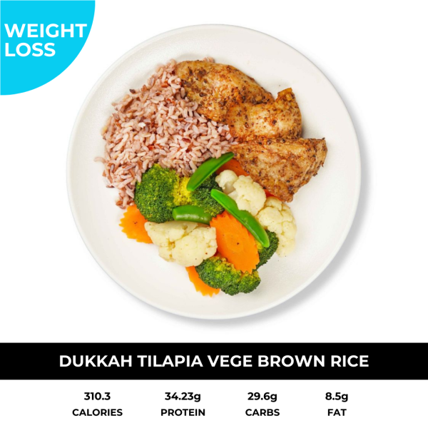 Dukkah Tilapia Vege Brown Rice