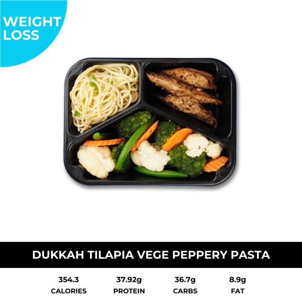 Dukkah Tilapia Vege with Pasta