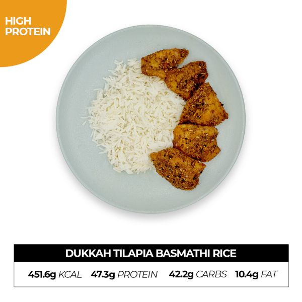 Dukkah Tilapia Basmathi Rice