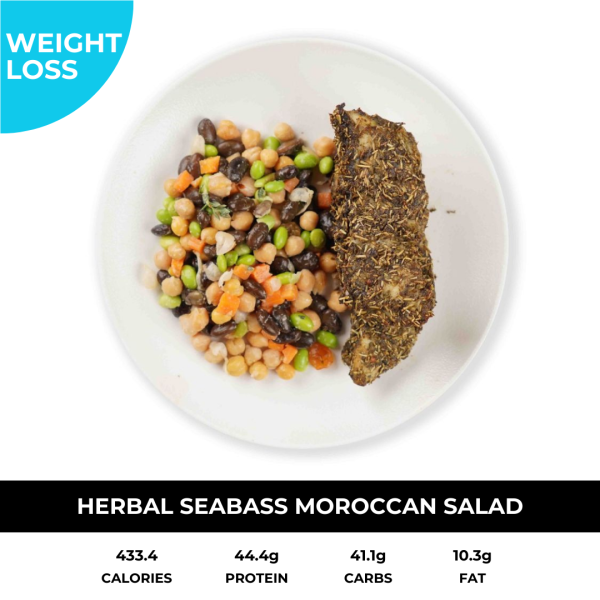 Herbal Seabass with Vege / Salad