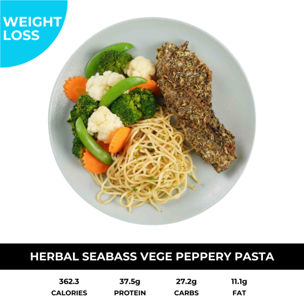 Herbal Seabass Vege with Pasta