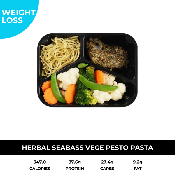 Herbal Seabass Vege with Pasta