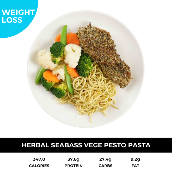 Herbal Seabass Vege with Pasta