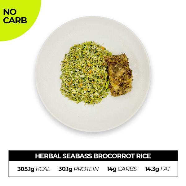 Herbal Seabass Brocorrot Rice