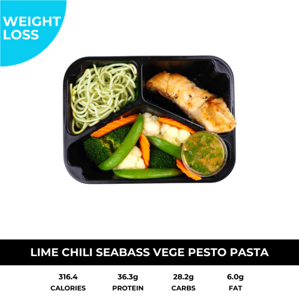 Lime Chili Seabass Vege with Pasta