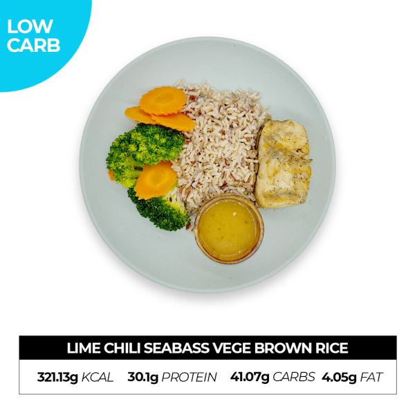 Lime Chili Seabass Vege Brown Rice