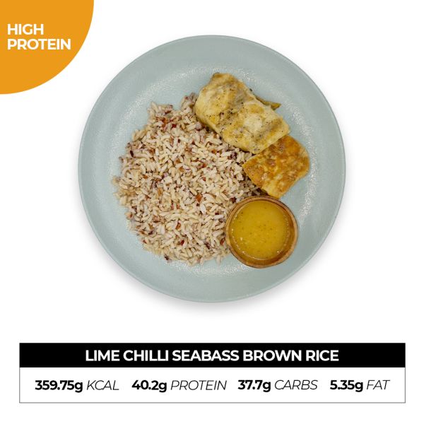 Lime Chili Seabass Brown Rice