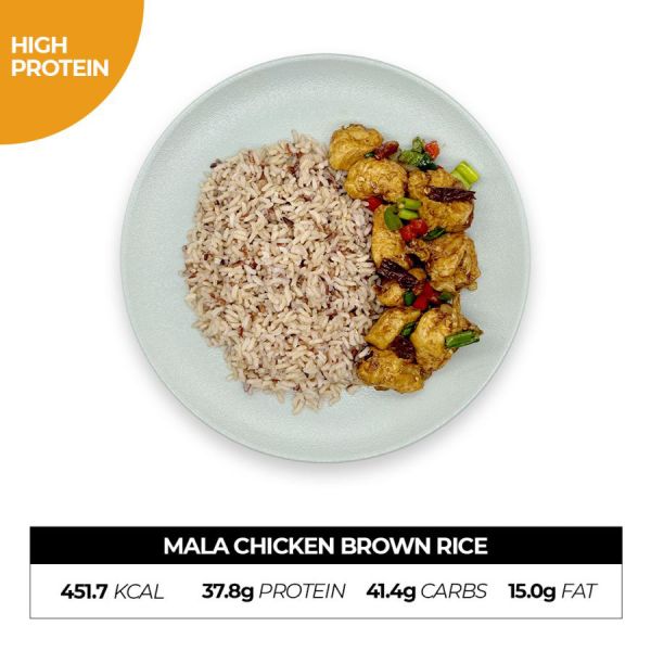 Mala Chicken Brown Rice