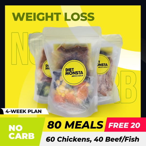 80+20 Meals No Carb (60 Chickens, 40 Beef/Fish)