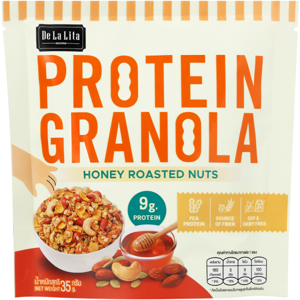 De La Lita - Protein Granola Honey Roasted Nuts 35g