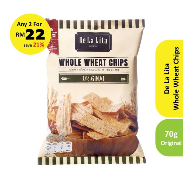 De La Lita - Whole Wheat Chips Original 70g