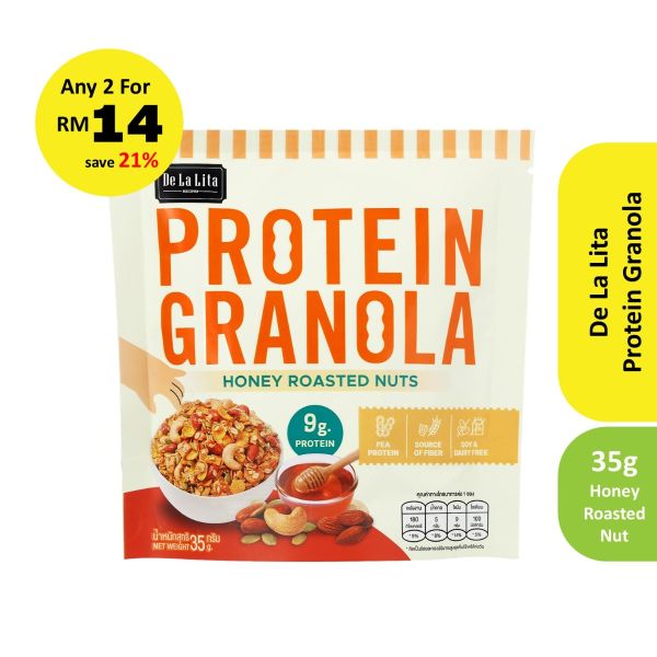 De La Lita - Protein Granola Honey Roasted Nuts 35g