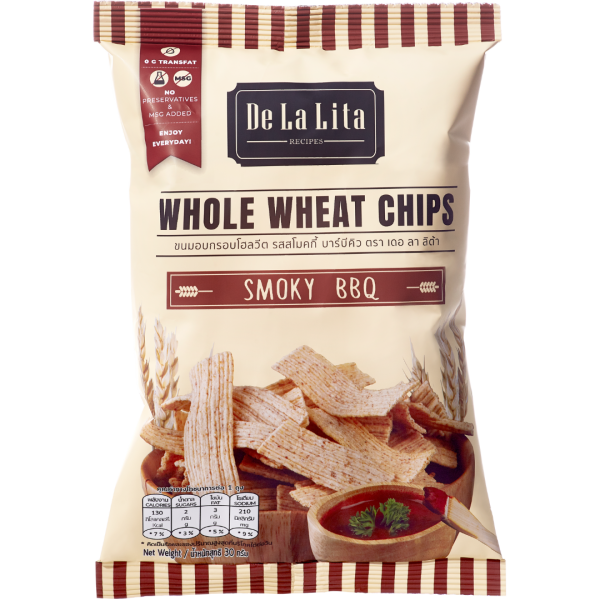 De La Lita - Whole Wheat Chips Smoky BBQ 30g