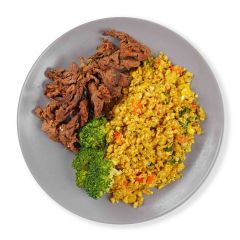 Barbacoa Beef Masala Corn Cauli Rice