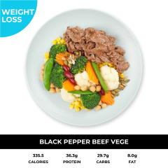 Black Pepper Beef with Vege / Salad