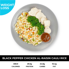 Black Pepper Chicken with Cauli Rice