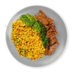 Beef Bulgogi Masala Corn Cauli Rice