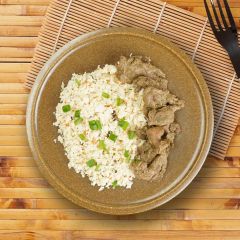 Coriander Beef Garlic Herbs Cauli Rice