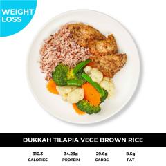 Dukkah Tilapia Vege Brown Rice