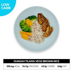 Dukkah Tilapia Vege Brown Rice