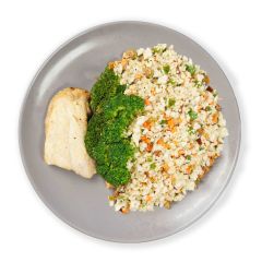 Garlic Seabass Al-Raisin Cauli Rice