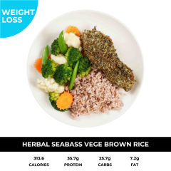 Herbal Seabass Vege Brown Rice