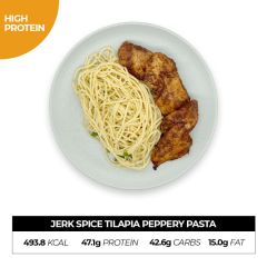 Jerk Spice Tilapia Peppery Pasta