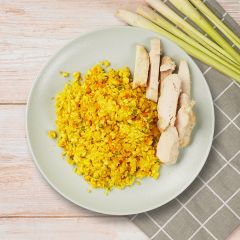 Lemongrass Chicken Curry Cauli Rice