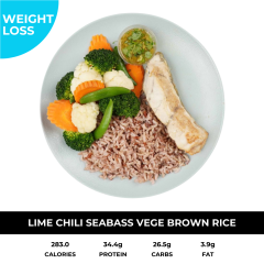 Lime Chili Seabass Vege Brown Rice