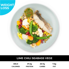 Lime Chili Seabass with Vege / Salad