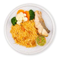 Lime Chili Seabass Tomato Rice